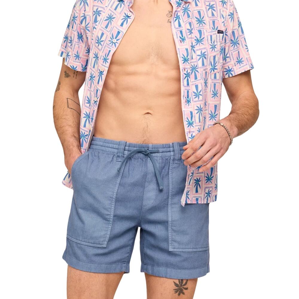 Chubbies Men's The Alcove Greens 6" Off-Duty Shorts elastic waistband nwt small